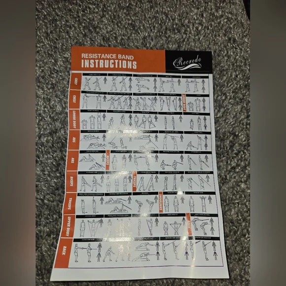 Resistance Bands Set, 10-50lbs Resistance, Sculpt Your Body, XLight-XHeavy, New - Picture 9 of 16